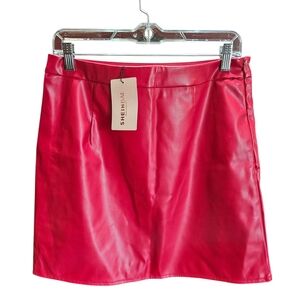SHEIN Vibrant Red Mini Skirt